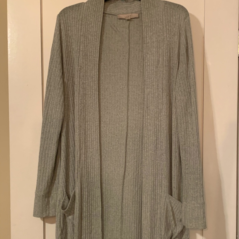 LOFT Extra-Long Open Cardigan